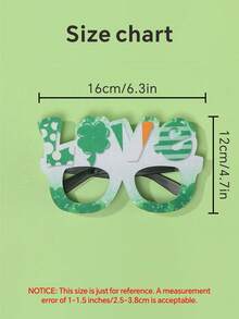 5pcs Random St. Patrick's Day Pet Glasses, Suitable For Dogs To Wear - Multicolor - View 3