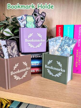 Zakładka do książek, prezent dla czytelników, akcesoria do książek, Booktok, miłośnicy książek, dekoracja regału, zakładki do książek, prezent dla miłośników książek, biurkowy uchwyt na długopisy