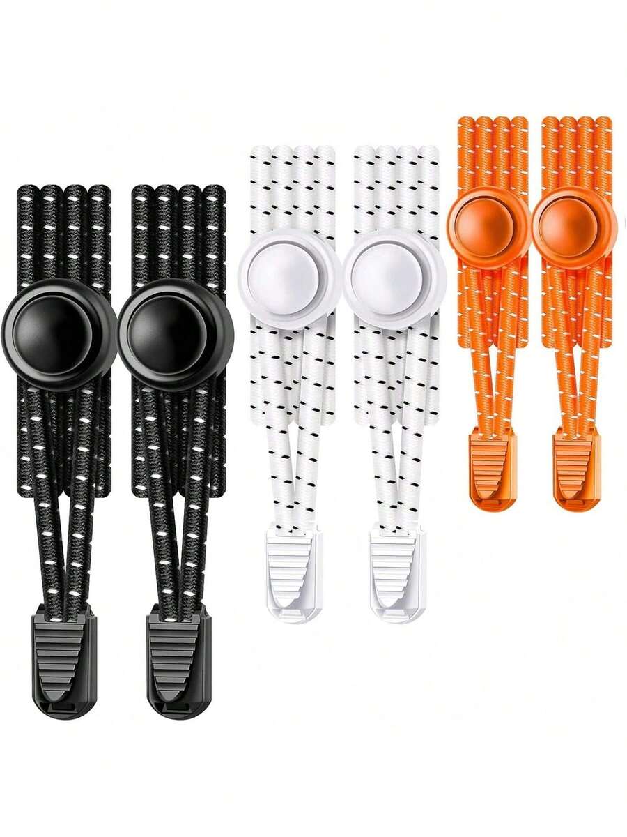 Badge Holder & Accessories - 4 Pairs - 2 White, 1 Black, 1 Gray - View 1
