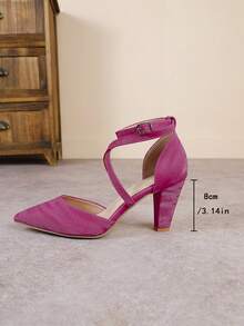 Women's Pointed Toe Sexy Stiletto High Heel Pumps, Fashion Versatile Dress Sandals