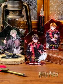 Harry Potter 哈利波特亚克力装饰摆件盲盒，哈利、赫敏、斯内普、罗恩、马尔福人物桌面装饰牌，亚克力桌面摆件，时尚配饰，青少年成人家居装饰，送给朋友、家人、老师、同学的趣味礼物，霍格沃茨周边礼物，粉丝纪念装饰礼物[官方授权] - 彩色 - 查看 6
