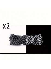 6pcs High Visibility Reflective Shoelaces - 47.2 Inch Length Glow In The Dark Safety Laces For Sports & Casual Shoes, Luminous Shoelaces, Reflective Shoelaces, High Brightness Shoelaces, Universal Reflective Laces - Multicolor - View 11