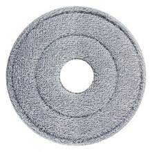 1pc Net And Dirt Separation Mop Replacement Cloth, Square Thick Fiber Cleaning And Dirt Rotating Flat Plate Adhesive Mop Head Accessory - Grey - View 10