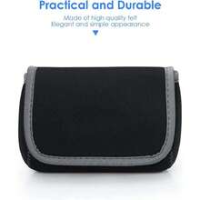 Organizador Portátil, Bolsas para Accesorios electrónico (Cables, Disco Duro, Adaptador, ratón, Auriculares inalámbrico, Cargador de teléfono, Celular, Banco de energía,) - middle 17*12*6.5 cm,37265825 - Rojo y blanco - Ver 5