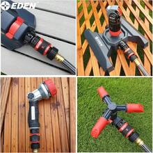 Eden 95210 - Manguera de jardín de alta calidad conexión rápida con función de parada de agua y bloqueo juego de 5 piezas - Juegode5piezas - Ver 5