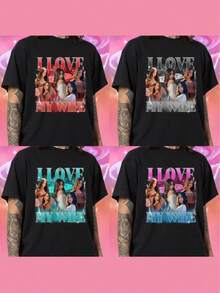 Customized Photo T-Shirt, Add Your Favorite Photo And Text (Girlfriend Photo/Couple Photo/Family Photo/Selfie/Pet Photo/Friend Photo),Vacay Vibe Au