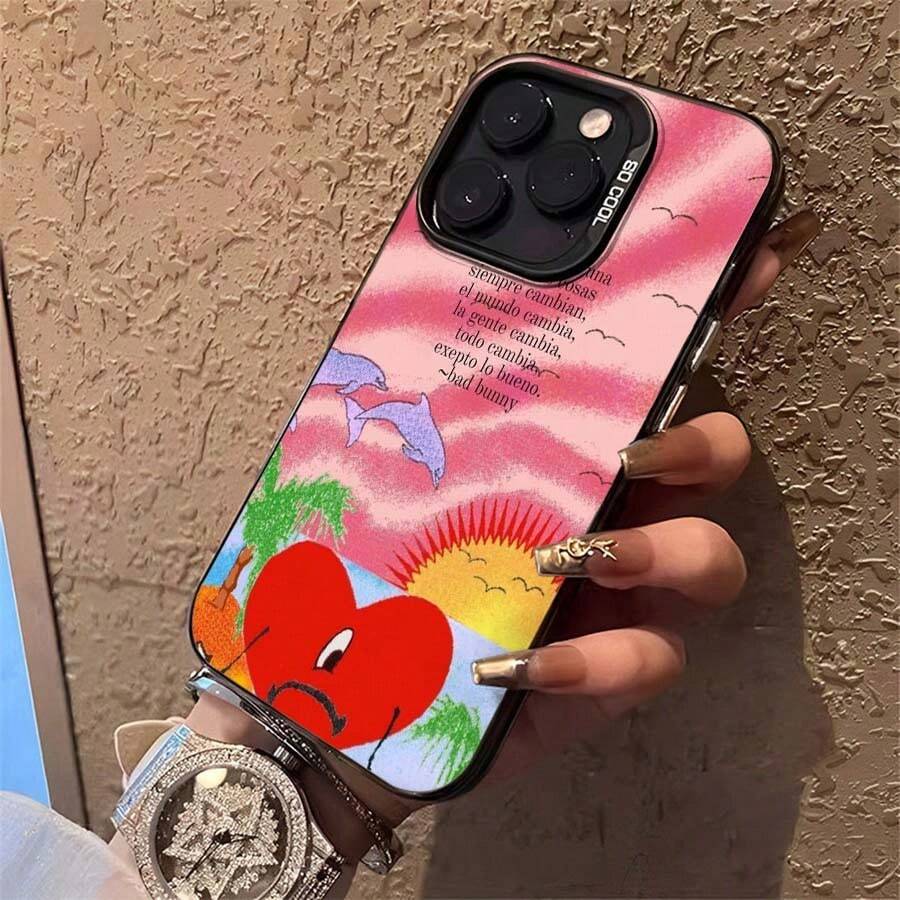Funda de teléfono con el artista conocido B-Bad B-Bunny, diseñpara ajustarse a modelos de 16, 15, 14, 13, 12, 11 Pro, X, XR, XSMAX, 8 y Plus, hecha de TPU suave para una mayor protección caídas.17 17promax, compatible con iPhone 17, 17 Pro Max, 17 Air, 16, 16 Plus, 15, 14, 13, 12, 11, XS, XR, X, 7, 8 Plus, Pro Max, Mini, 13 Pro Max, 16 Pro Max - Negro - Ver 1