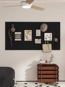 1pc Large Size Decorative Board, Multi-Purpose Vertical Striped Felt Board, Office Memo Board, Bulletin Board, Cork Board, Pin Board, Vision Board, Back To School - Multicolor - View 7