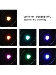 EstiloBase De ExhibicióN De Productos De Cristal, Parte Superior Con Espejo De Luces De Cambio De Color Iluminadas Con LED, Soporte De ExhibicióN Para ArtíCulos De Estatuilla De Arte De Vidrio De Cristales, 3 BateríAs AAA Alimentadas (No Incluidas)VersióN Mejorada - 1 - Ver 5