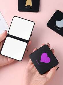 1pc/4pcs Folding Small Compact Mirror For Women Purse Cat Pocket Mirror Mini Makeup Vanity Mirror Compact Travel Mirror Cute Handheld Mirror For Women Girls Unbreakable Camping Bag Wallet Mirror Compact