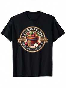 Funny T-Shirt For Men Haul Cummins Cider - Black - View 6