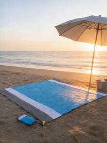 1件防水沙滩垫，超大防水沙滩毯，可折叠防水口袋沙滩垫，便携轻便野餐沙滩垫，速干户外野餐毯，耐用防水防沙沙滩毯，防沙便携户外毯，是野餐、旅行、露营和徒步旅行的理想之选，让您轻松享受沙滩乐趣，告别污垢和脏乱。 - 彩色 - 查看 8