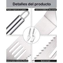 Pala Y Cuchillo Para Boda, Pala Para Pastel Y Cuchillo Para Pastel, Set De 2 Piezas De Acero Inoxidable Para Cortar Y Servir, Ideal Para Bodas, Cumpleaños Y Eventos Especiales, 26 Cm Y 27 Cm,37267271 - Multicolor - Ver 5