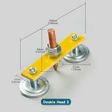 Cabezal magnético de soldadura, abrazadera de toma de tierra de soldadura magnética, accesorio fuerte,áquina de reparación de chapa de soldador, abrazadera de de tierra, 1. FP1C - Estilo de cabezal único 2 - Ver 5