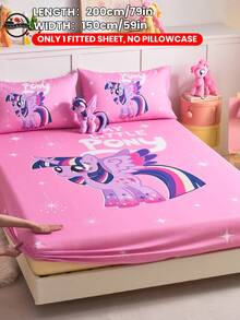 2/3件組 My Little Pony 印花包床單套組，親膚床墊保護套，舒適柔軟，多尺寸可選，適用 Full/Twin/Double/Queen/King 床，可機洗，卡通角色設計 - 彩色 - 查看 14
