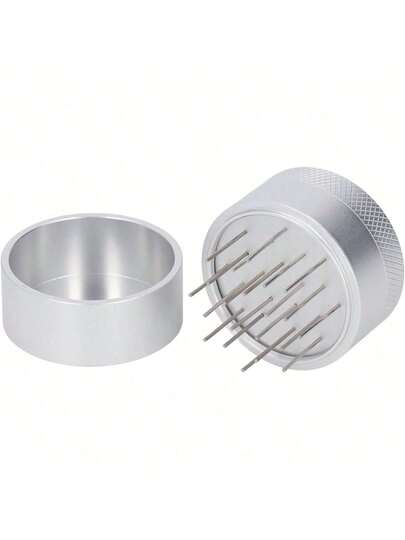 EstiloTefola Distribuidor De Agujas De Café, Agitador De Café Espresso, Distribuidor De Agujas De Espresso De Acero Inoxidable Manual, Distribuidor De Cafe 51Mm/53Mm/58Mm(Plata) (53Mm)VersióN Mejorada