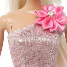 5件套公主裙套装，随机5件，包括舞会礼服、晚礼服、公主裙和各种薄纱裙，颜色随机，适合11.5英寸娃娃，逼真的换装玩具，绝佳的礼物选择（不含娃娃） - 彩色 - 查看 7