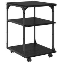 vidaXL Supporto d'imprimante Chêne nero 43 x 48 x 64 cm - nero - Visualizzare 2