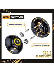 EstiloTendenciaYoyo N11 AleacióN De Aluminio Profesional, Sin Respuesta, Yoyo De Bola Con Bolsa, Guante Y 5 Cuerdas De MAGICYOYOCalidad PremiumVersióN Mejorada - 1 - Ver 4