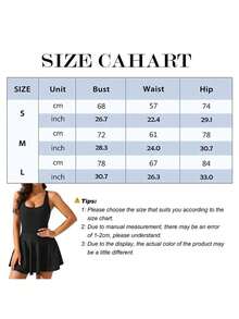 Women's Sports Dress Tennis Dress Workout Dress With Built In Bra And Shorts Sleeveless Racerback Sports Dress For Tennis Sleeveless - Cà phê - Xem 6