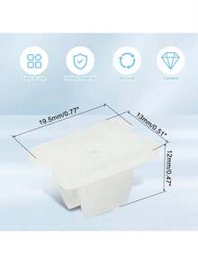 EstiloTendencia30 Clips De Cuerda Para Tiras De Luces LED, Soporte De NeóN Con Clip De Montaje, Clips De Montaje Impermeables TranslúCidos Para Tiras De Luces LED De 5 Mm A 6 Mm, Abrazaderas De FijacióN DeCalidad PremiumVersióN Mejorada - Blanco 2 - Ver 7