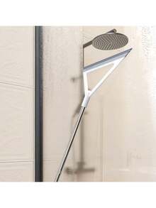 1 Pcs 2025 New Multifunctional Silicone Broom, Extra Long Magic Broom With Detachable Head, Double-Sided Silicone Scraper, Durable Handle, Suitable For Hard Floors And Carpets Effective Removal Of Hair And Dust, Minimalist Style-Bathroom-Kitchen - 白色-1 pcs - 查看 2