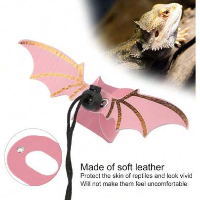 Arnés Ajustable con Correa para Reptiles, Dragón Barbudo, Lagarto, Gecko, Iguanas y Anfibios,37283196