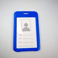 Portacarnet de estudiante transparente de doble cara sencillo - Funda de identificación transparente de doble cara - Ver 23