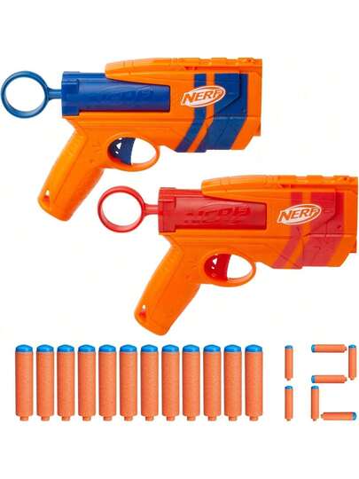 EstiloNERF N Series Duo Pack, Incluye 2 Lanzadores Ward, 12 Dardos N1 Solo Compatibles Con Los Lanzadores N Series, Juegos Al Aire Libre, Edad: A Partir De 8 AñOsVersióN Mejorada