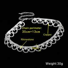 1pc Ins-Style Hollow Geometric Claw Chain Zirconia Necklace, Suitable For Women's Evening Wear - White - View 6