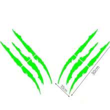 Car Headlight Claw Stickers - Creative Engine Hood And Eyebrow Racing Stripes, Car Modification Scratch Cover Stickers - A - View 7