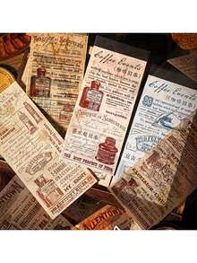 20 Sheets Minimalist Creative Scrapbooking Paper, DIY Decorative Craft Paper, Holiday Gift, Handmade Collage Material, Personalized Scrapbook Planner School Supplies (6 Random Styles)