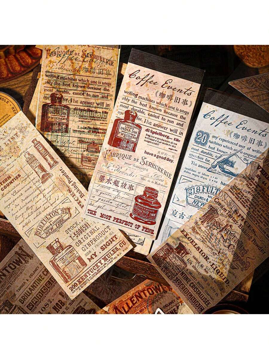 20 Sheets Minimalist Creative Scrapbooking Paper, DIY Decorative Craft Paper, Holiday Gift, Handmade Collage Material, Personalized Scrapbook Planner School Supplies (6 Random Styles)