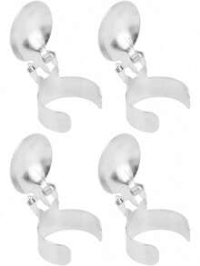 EstiloAMONIDA Extintor AutomáTico De Velas Extintor De Incendios, Anillo para Apagar Velas para El Hogar, Accesorios para Velas, Compatibilidad De Hierro, 4 Uds., FáCil De Usar para Sala De Estar (Plata)Versión mejorada - 1 - Ver 2