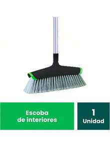 EstiloTendenciaScotch-Brite Escoba Para Interiores Gris Con Bumpers, 1 PiezaCalidad PremiumVersióN Mejorada - escoba - Ver 9