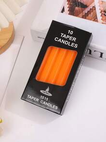 每盒10支，高16厘米，直型蜡烛，燃烧时间2小时，无香型，适用于室内/室外使用，可用作应急照明、婚礼、教堂、节日、生日派对和聚会装饰。 - 彩色 - 查看 14