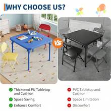 Kids Tables & Chairs - Blue Table + Red Chair + Yellow Chair - View 6