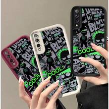 Funda de móvil con estampado de graffiti para Samsung S25/S24/S23/S22/S21 y modelos de la serie A, compatible con iPhone 17/16/15/13/12/11/Pro Max y modelos de la serie MOTO G, ¡es un gran regalo de Navidad para mujer! - Burdeos - Ver 5