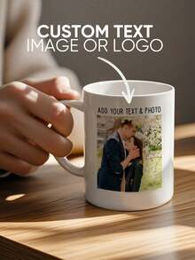 1pc Customized 11oz Photo Mug, Personalized Design Mug, Custom Photo Mug, Personalized Coffee Cup, Custom Family Mug, Homemade Mug, Customized Coffee Cup, Mother's Day Gift, Father's Day Gift, Anniversary Gift, Graduation Gift, Wedding Gift, Housewarming Gift, Suitable For Restaurant, Living Room, Bedroom, Office, Tea Room, Home, Back To School Gift