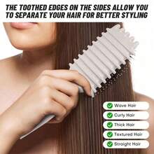 Air Cushion Brush; Nylon Needle Tip Tail Brush; Air Sac Massage Brush; Curling Brush; Hair Care Brush; Short Hair Smoothing Brush; Curling Styling - 白色-2035-OPP袋 - 查看 3