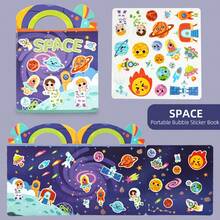 Sticker Book | Multi-Scene & Multi-Theme Jelly Stickers, Portable Quiet Educational Toy, Plastic Surface Creative Cartoon Patterns, Fun Gift For Kids & Teens - Multicolor - View 17