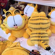 GARFIELD 1个全新柔软坐姿加菲猫毛绒玩偶，适合作为儿童生日礼物、女友礼物、情人节礼物、家庭小礼物、斋月礼物。 - 彩色 - 查看 2
