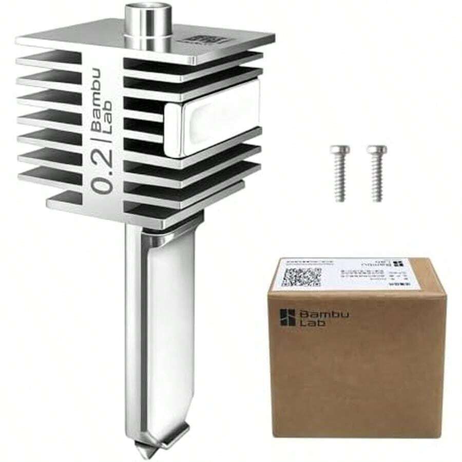 Kit de Hotend Original A1 Mini de Acero Inoxidable Bambú Lab A1 con boquilla de acero endurecido de 0.2mm, impresión de alta velocidad, estructura integrada, extrusor todo de metal, reemplazo para la - / - Ver 1