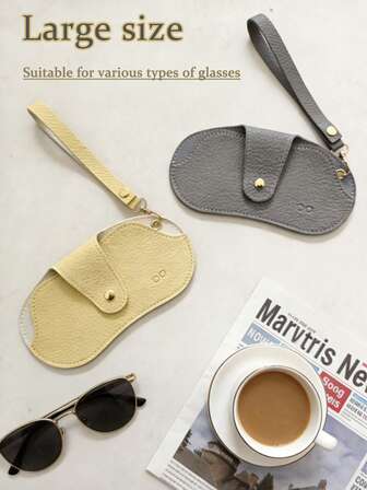 1 st hängande glasögonfodral mot borttappning - stötsäkert reptåligt skyddsfodral, bärbar förvaringsväska för solglasögon och receptbelagda glasögon, ett måste för dagliga resor