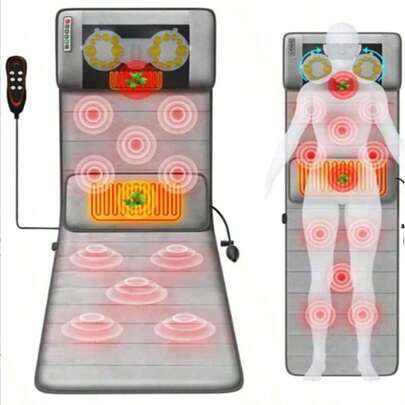 Three-In-One Full-Body Electric Heating Massage Pad For Sitting, Lying And Leaning. Massage The Head And Apply Heat To The Waist To Relax The Body And Relieve Fatigue. Gift For Thanksgiving Day, Father's Day And Mother's Day