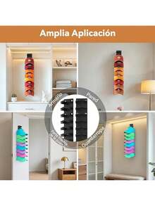 EstiloTendencia2PCS Organizador De Gorras De BéIsbol,Perchero De Pared Con Adhesivo Fuerte,Con Capacidad Para 20 Sombreros, Con Dos MéTodos De Montaje, Apto Para Guardarropas Y Gabinetes. (Negro)Calidad PremiumVersióN Mejorada - Negro - Ver 7