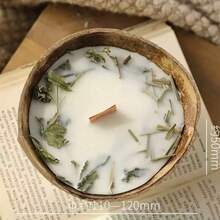 1/4 Pack, Fragrant Soy Coconut Wax Candles, Wooden Wick/Dried Flower Candles, Relaxation/Stress Relief/Meditation/Aromatherapy Candles, Home Decor Candles, Suitable For Daily Use, Holiday Gifts, Party Decorations, Gifts For Friends, Winter Gifts, Birthday Gifts, Valentine's Day Gifts (Rose, Lemon, Lavender, Mint)