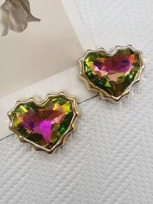 2个彩色心形树脂鞋带挂饰 DIY配件 可拆卸闪亮水钻蝴蝶鞋带扣装饰 多功能鞋夹饰品 适用于女士系带运动鞋靴子 圣诞节 万圣节 情人节 生日 节日派对礼物(不含鞋子) - 多色 Style No.303 - 查看 13