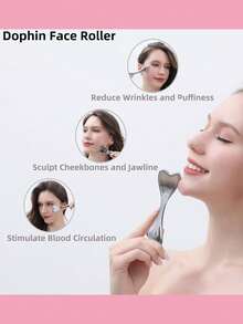 四件套面部护理套装包括：硅胶面膜冰格、大号不锈钢刮痧板、面部按摩滚轮、黑色礼品袋。可重复使用的家用按摩SPA套装，送给家人和女朋友的绝佳礼物。 - 彩色 - 查看 2