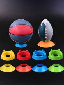 5pcs Ball Display Stand Rack Ball Stand Holder For Soccer, Basketball, Football, Volleyball, Softball, Baseball, Bowling - Classic Style - Multicolor - View 12